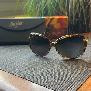 Maui Jim Leopard Print Sunglasses